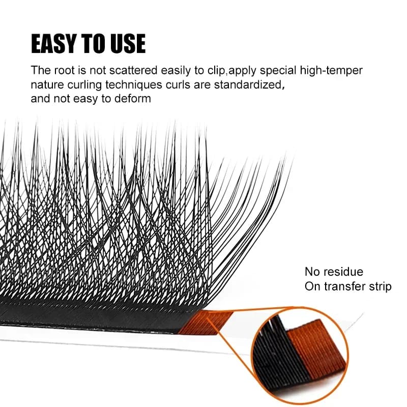 Cílios Volume Pré-Fabricados YY e W Shape 3D/4D/5D