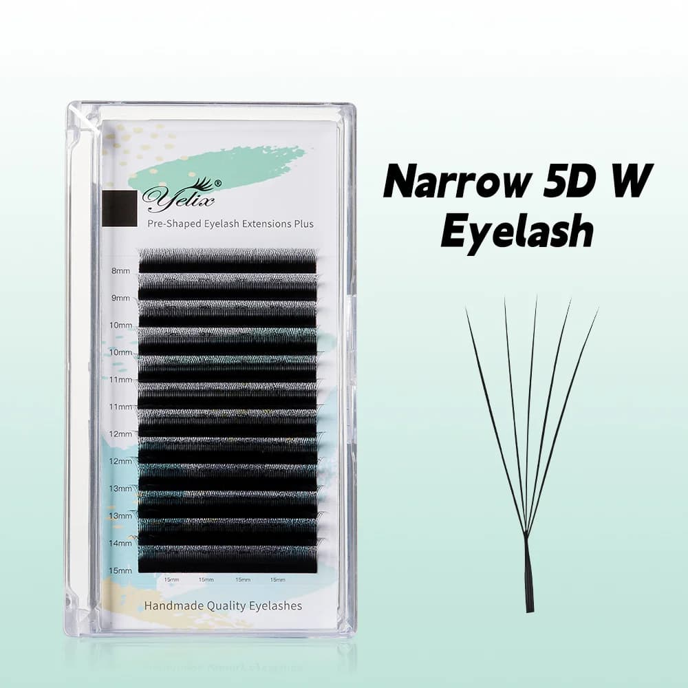 Cílios Volume Leque Pequeno V Shape Estreito 3D/4D/5D W