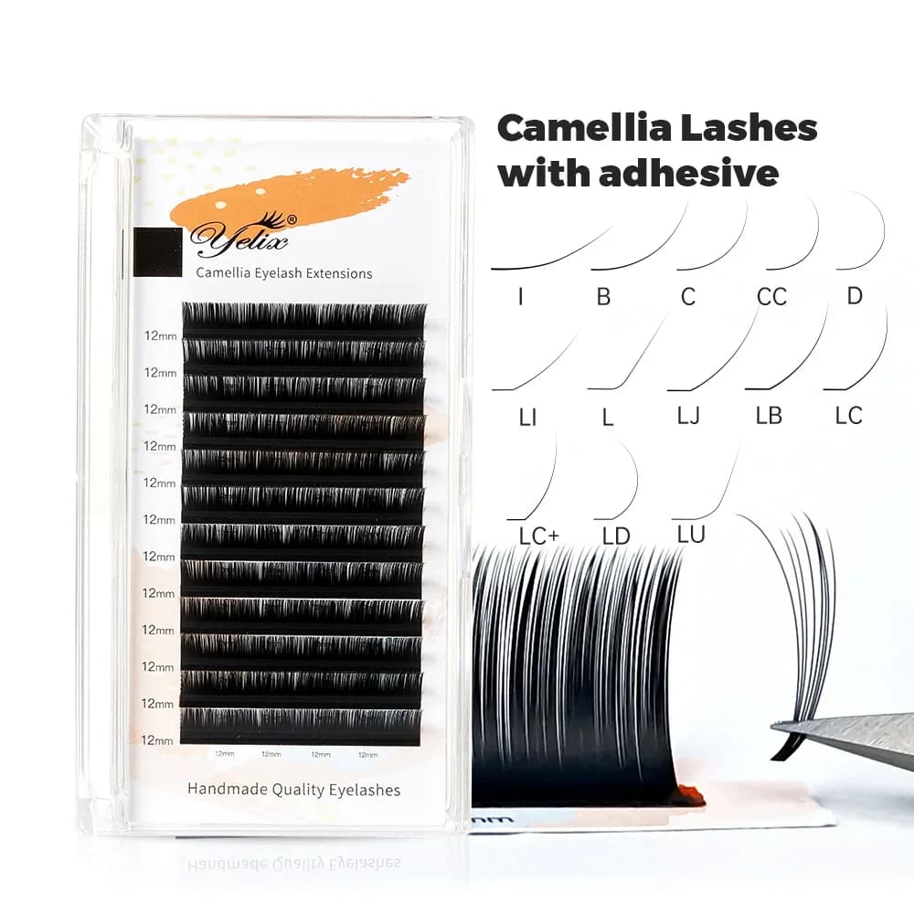 Extensões de Cílios Individuais Camellia Bloom LB LJ Curl