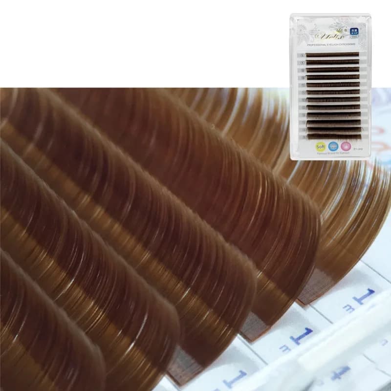 Extensões de Cílios Easy Fan Coloridos Vermelho Verde Azul Roxo