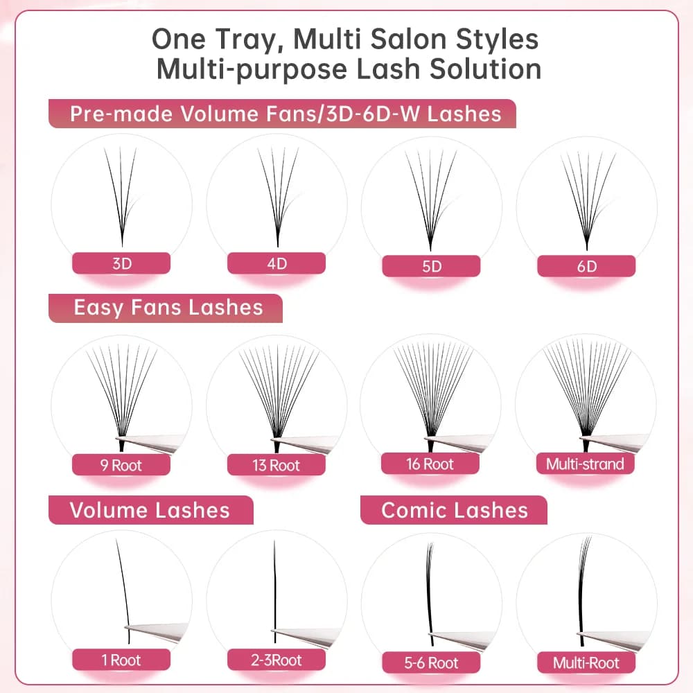 Cílios Easy Fanning Smart Bloom Comprimentos Mistos