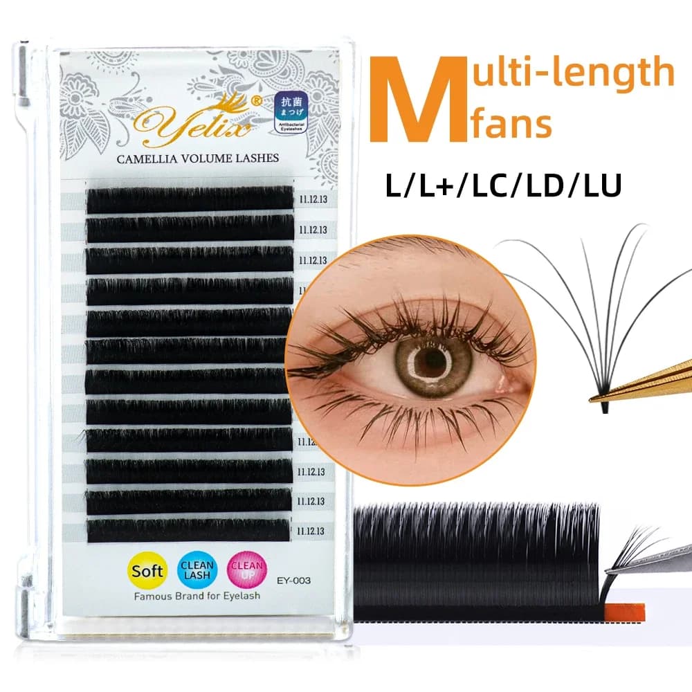 Extensões de Cílios Individuais Camellia Volume Fofinho