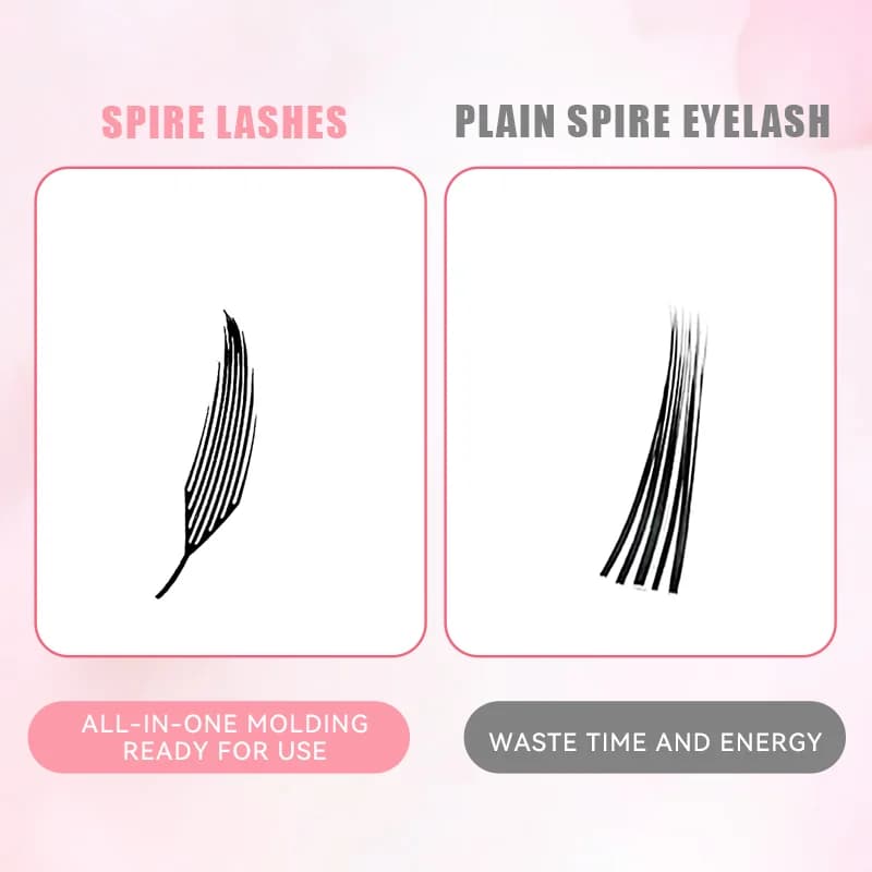 Cílios Individuais Volume Brasileiro Formato Pluma Spire
