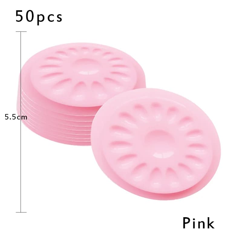 Porta Cola Plástico em Formato de Flor para Extensões de Cílios