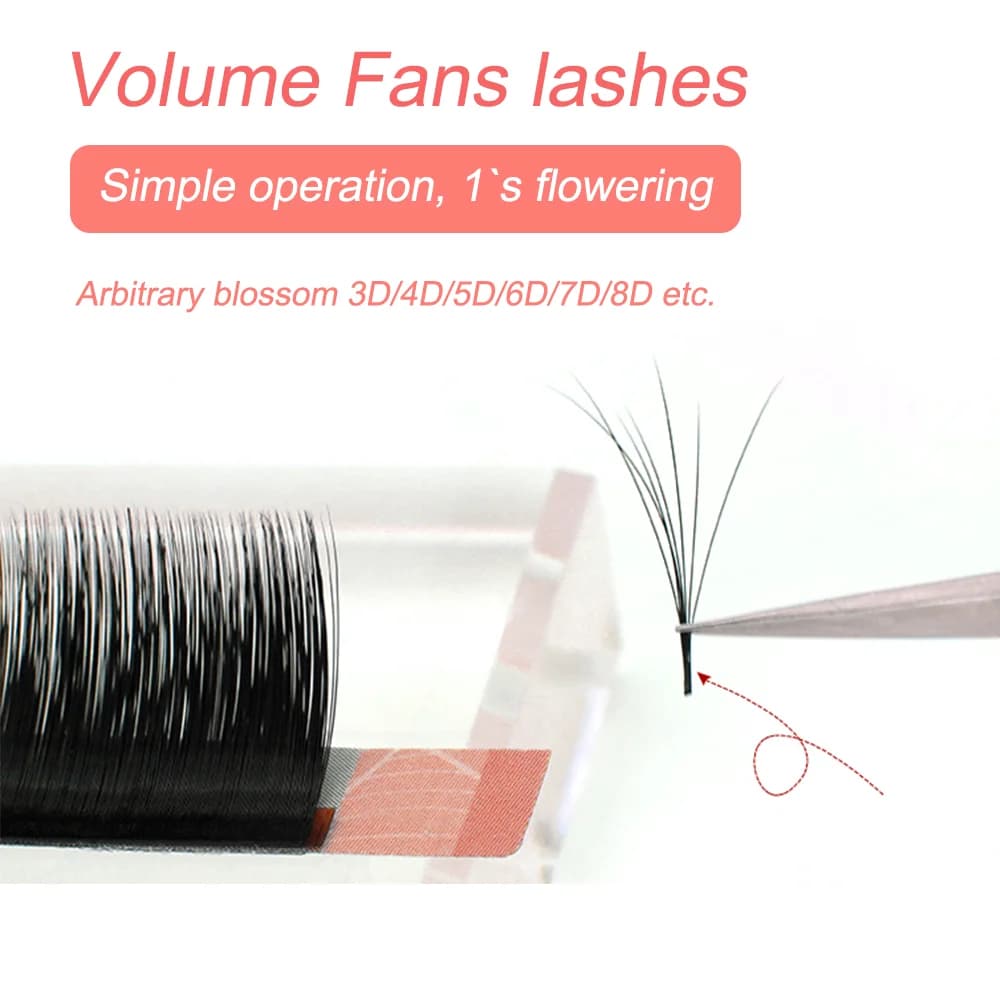 Extensões de Cílios Mega Volume Auto Bloom Easy Fan