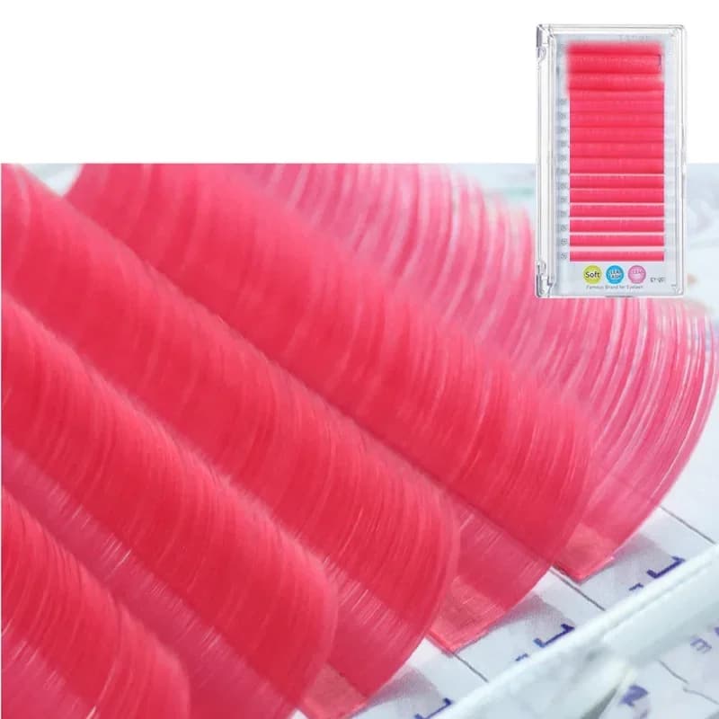 Extensões de Cílios Easy Fan Coloridos Vermelho Verde Azul Roxo