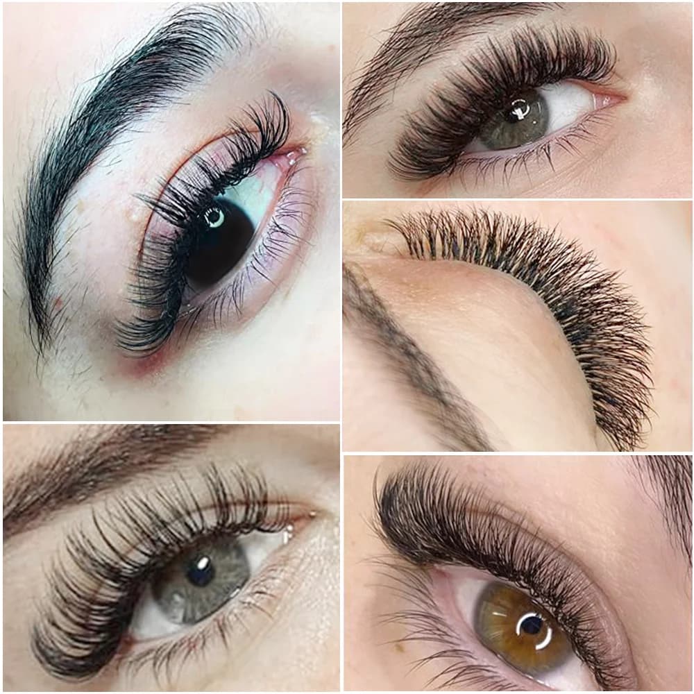 Extensões de Cílios Volume Clássico Matte, Curvatura D+, 7-16mm